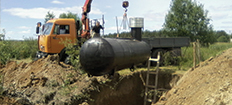Монтаж газгольдера
