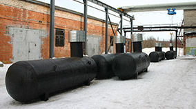 Подземные газгольдеры ЙОШКАР-ОЛА. Горизонтальный газгольдер
